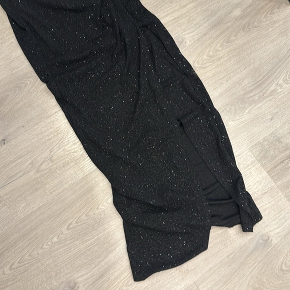 ❗️SOLD❗️Honey boutique high slit glitter maxi dress - Picture 5 of 6